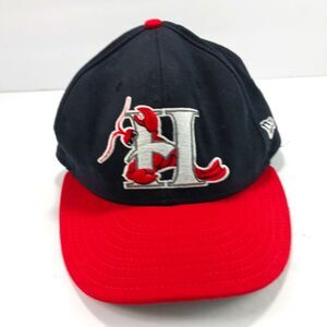 Vintage New Era Hickory Crawdads Fitted Ballcap 7 Men Minor Baseball Pro Line..